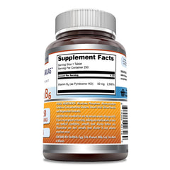 Amazing Nutrition Pyridoxine 50 mg serving supports a balanced daily routine.