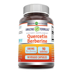 Amazing Nutrition Quercetin Berberine bottle front for daily wellness