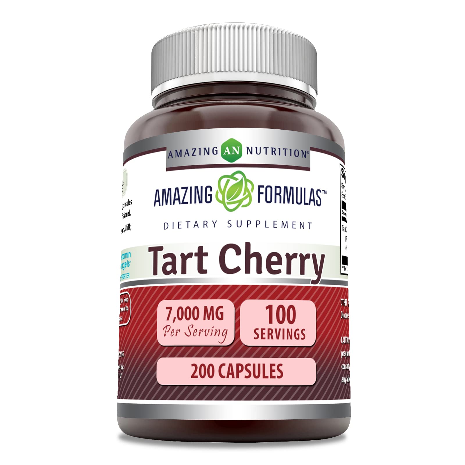 Amazing Nutrition Tart Cherry Extract bottle front, 700 mg potency for daily use.