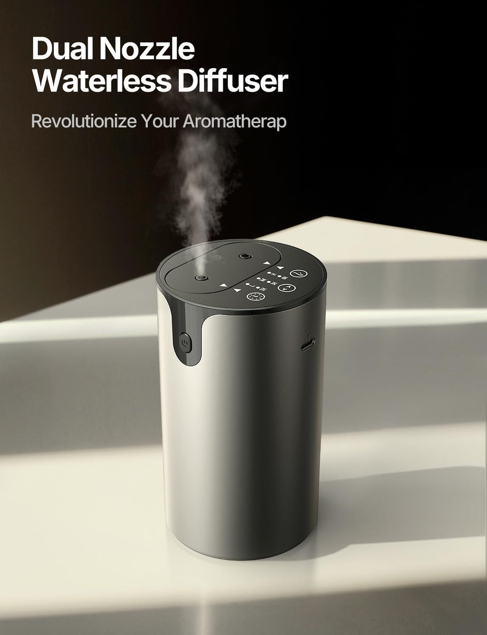 Amazing Flower diffuser compact design ideal for travel and small workspaces.
