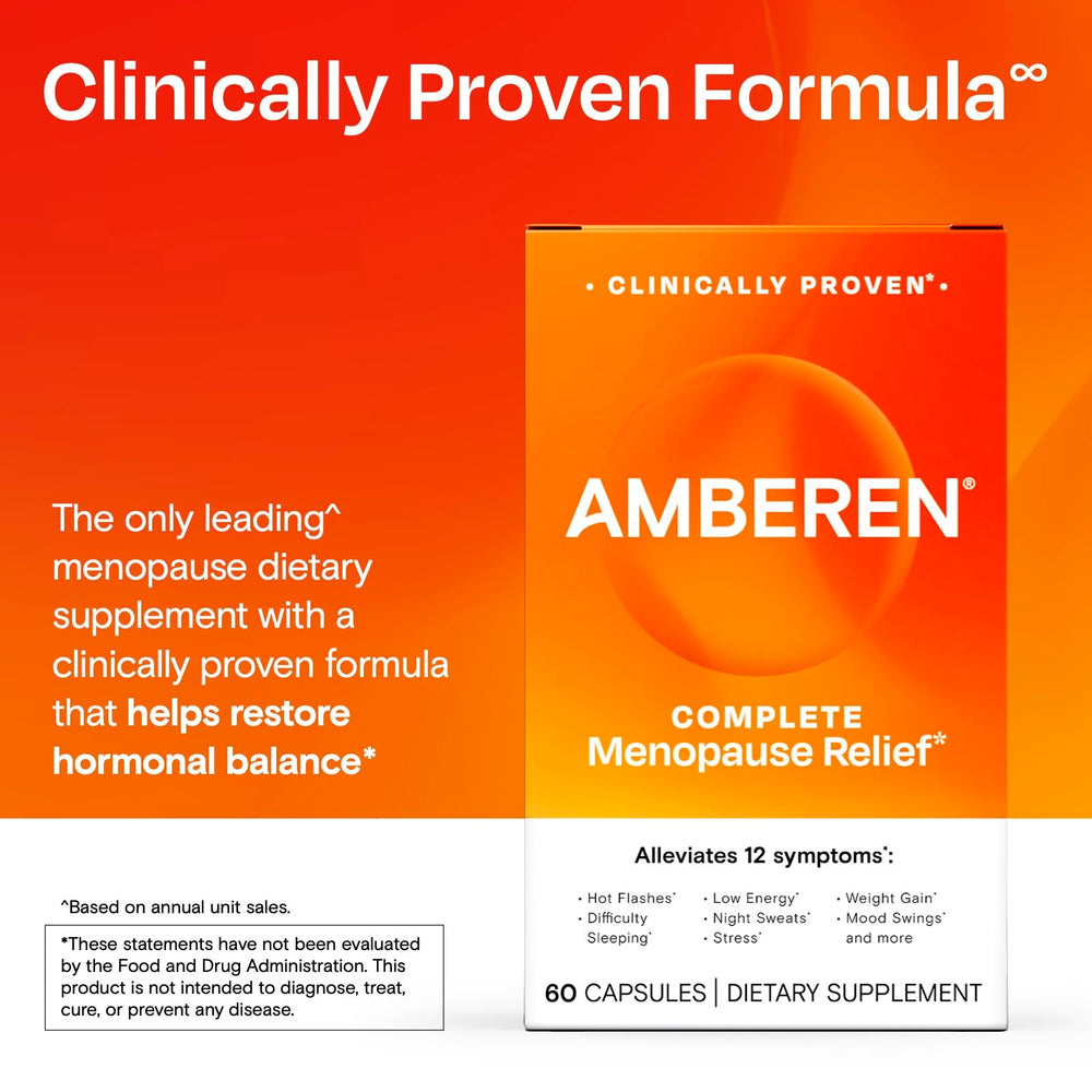 Amberen label details with proprietary mineral complex.