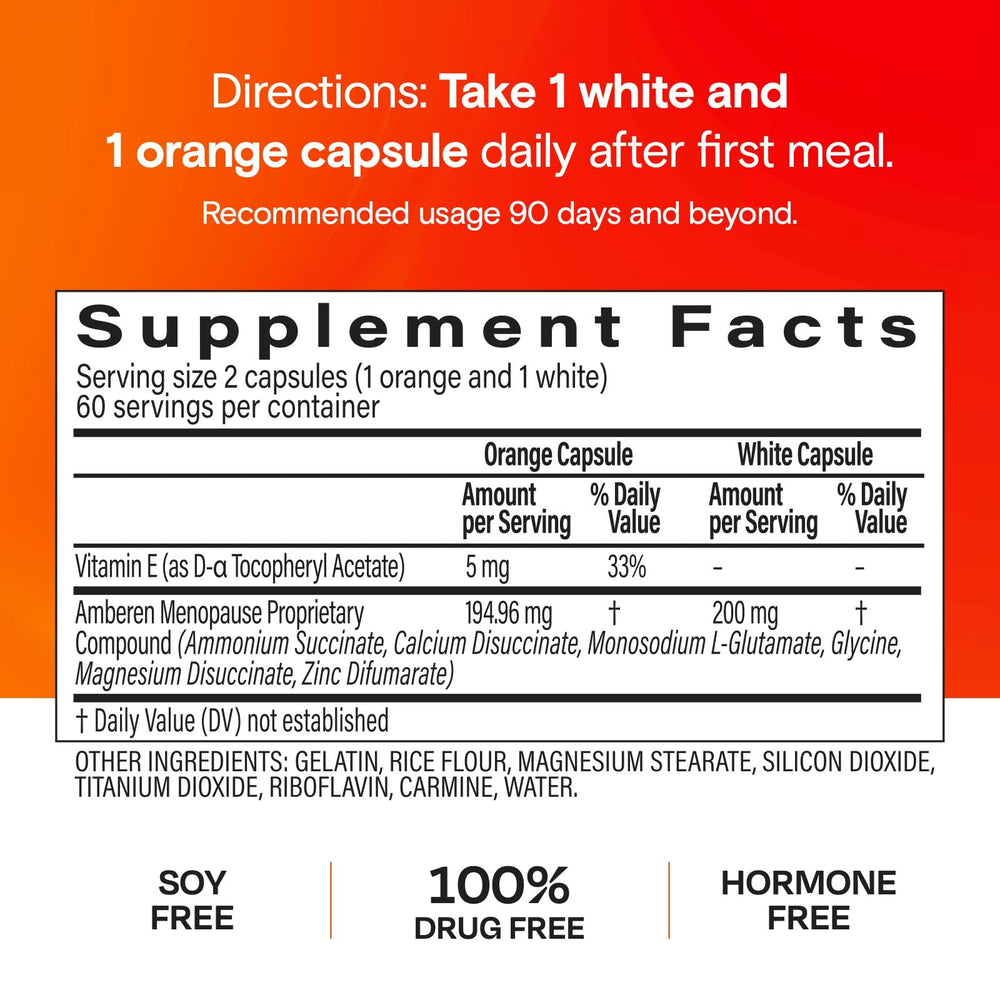 Amberen mineral complex ingredient closeup highlights adaptogenic antioxidant benefits.