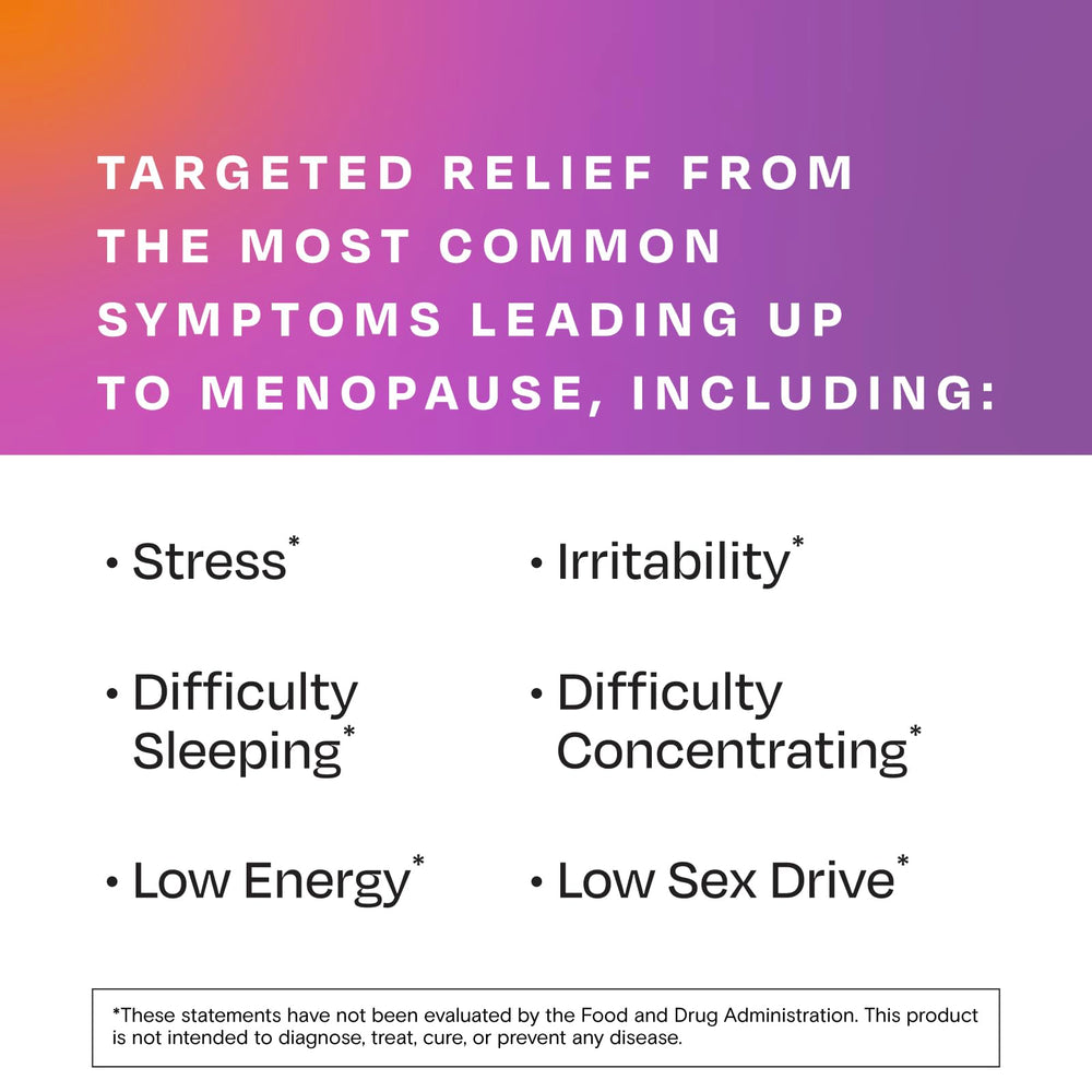 Amberen Perimenopause label closeup highlighting Smart B Complex and antioxidants
