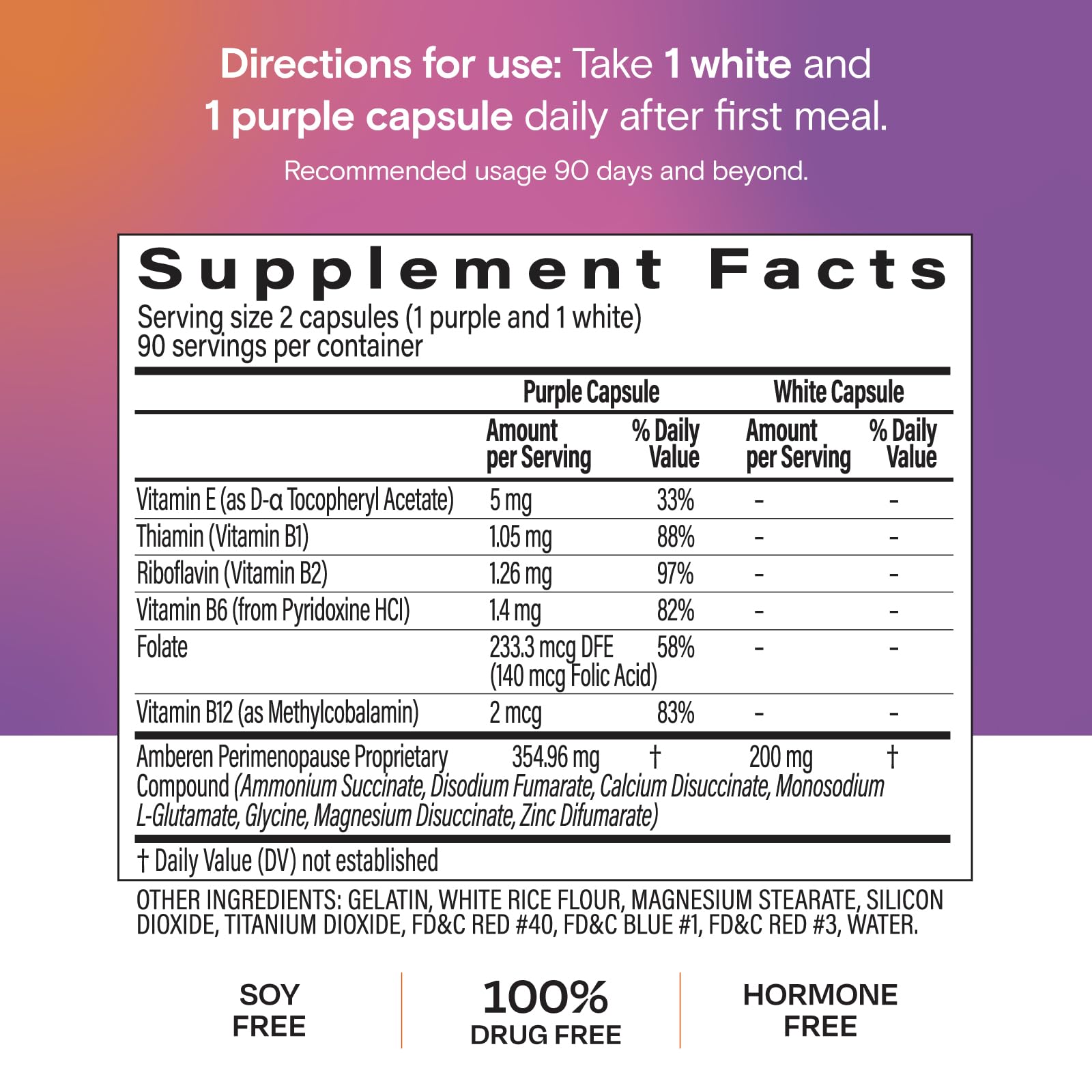 Amberen Perimenopause packaging on shelf signaling ready-to-use support