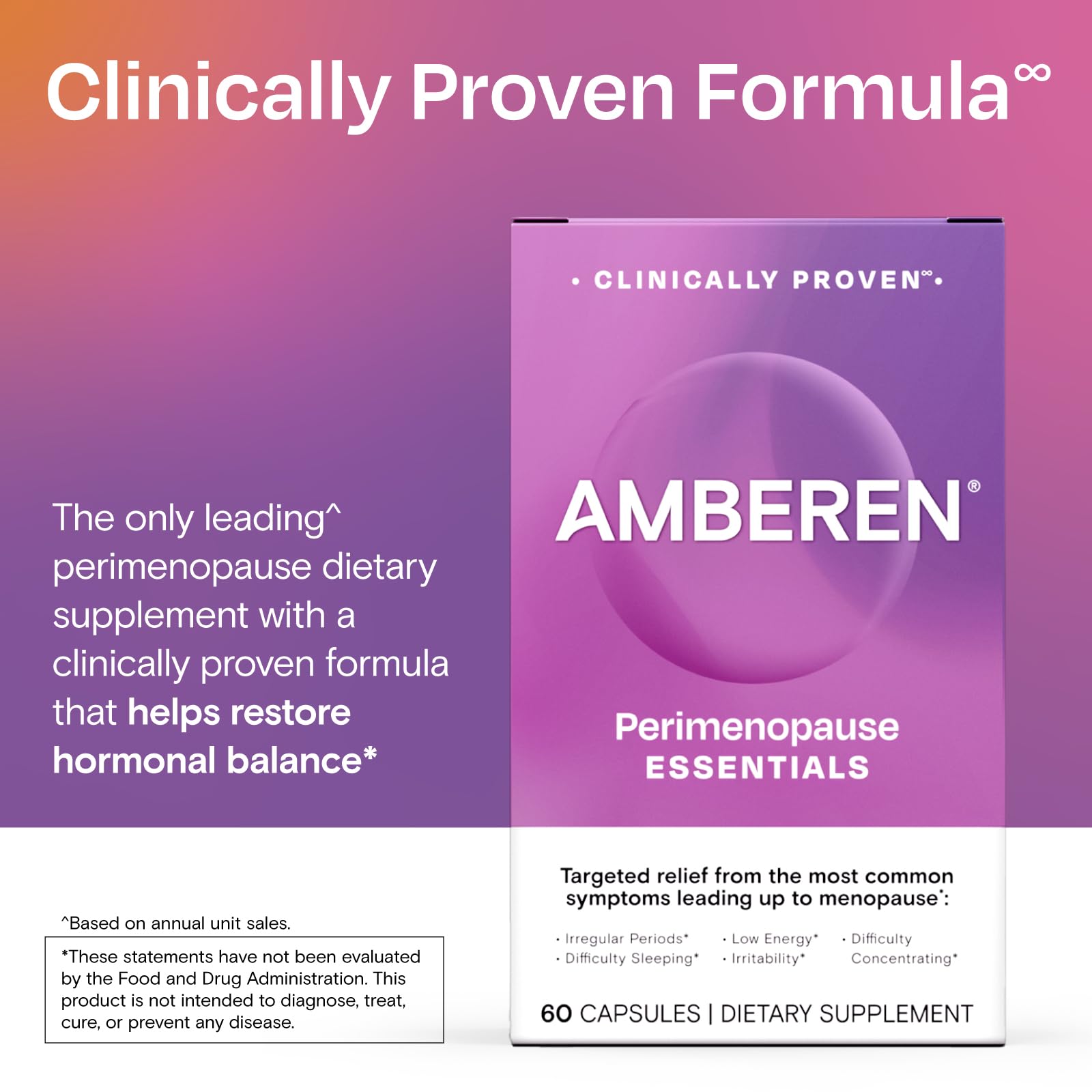 Amberen promo pack displays savings and convenience.