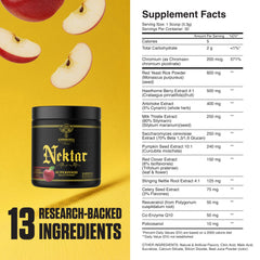 Ambrosia Nektar 13 superfoods close-up of ingredients.