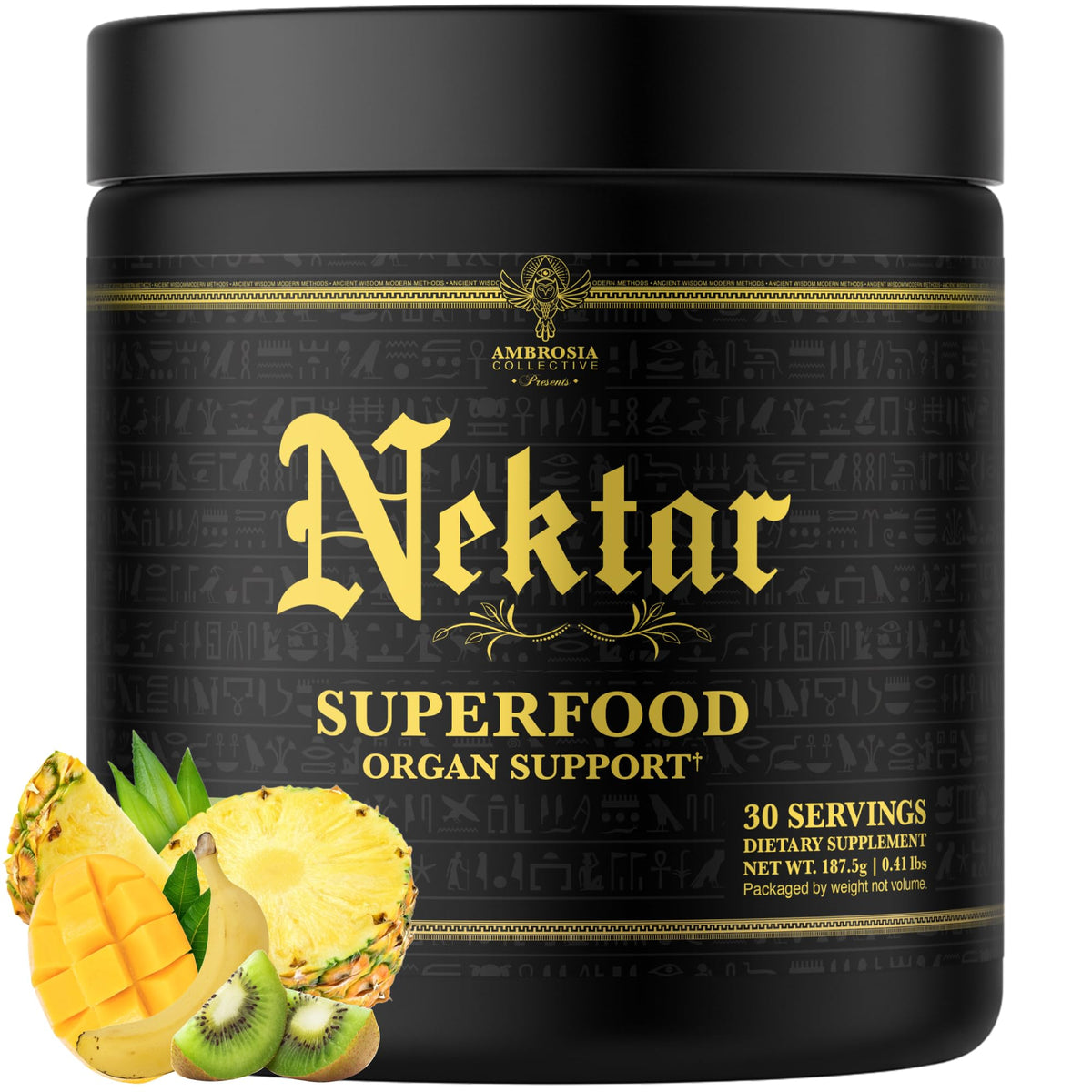 Ambrosia Nektar bottle with Strawberry Lychee flavor for daily energy boost