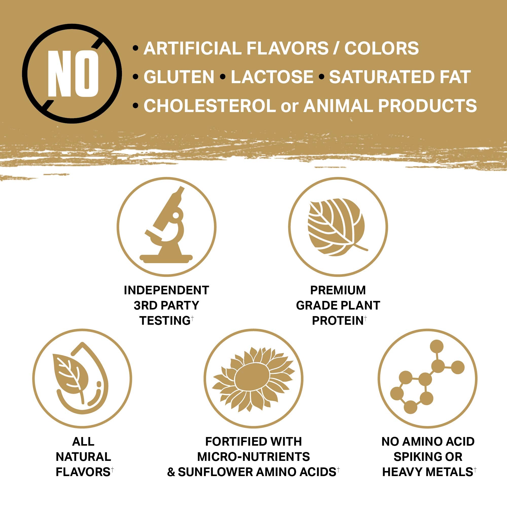 Ambrosia Planta ingredients list shows pea, brown rice, fermented sunflower protein