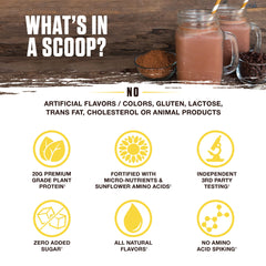 Ambrosia Planta powder swirl demonstrating smooth mixability in liquid