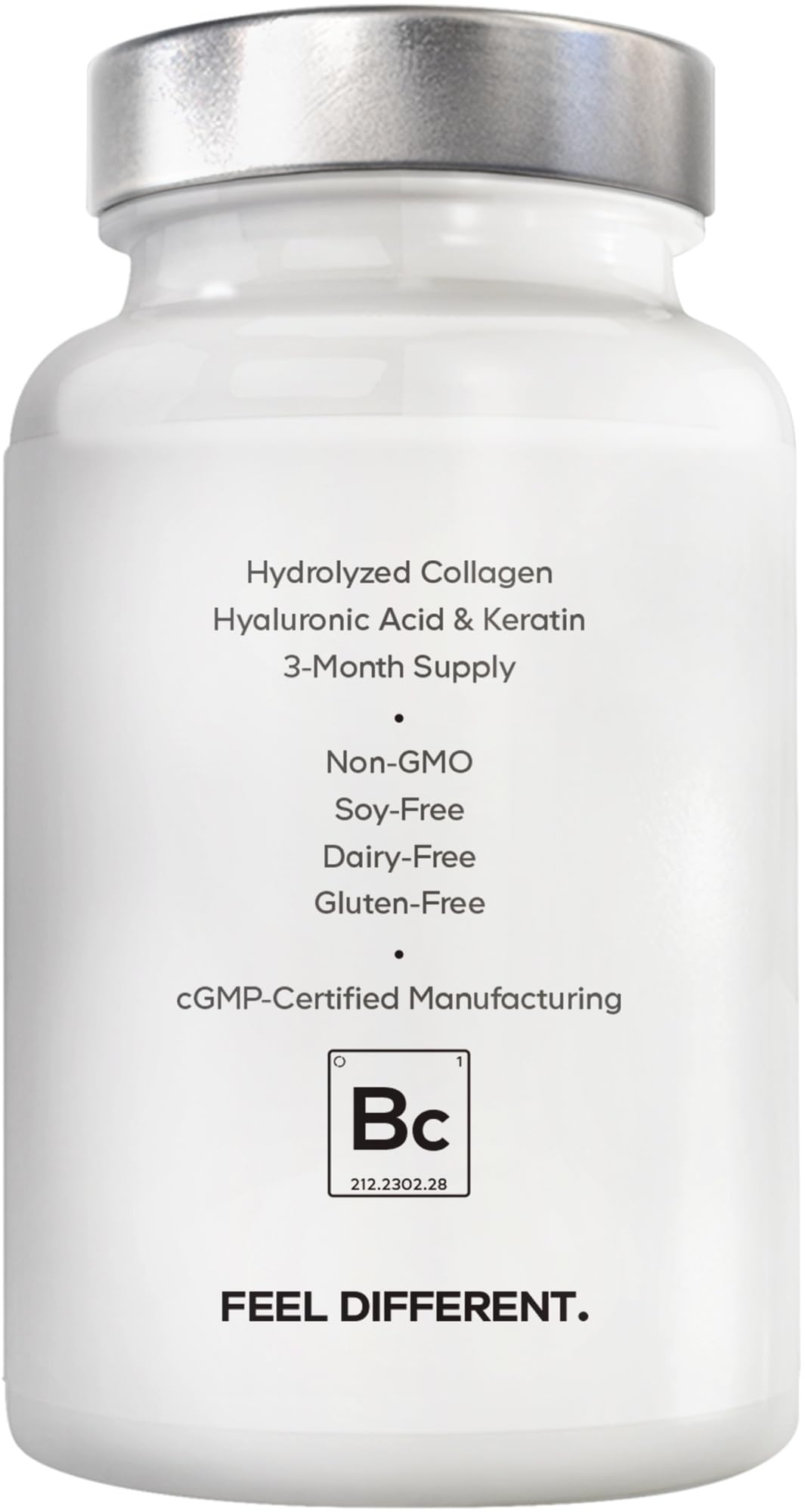Amen Biotin Collagen packaging highlights 90 capsules and a 3-month supply