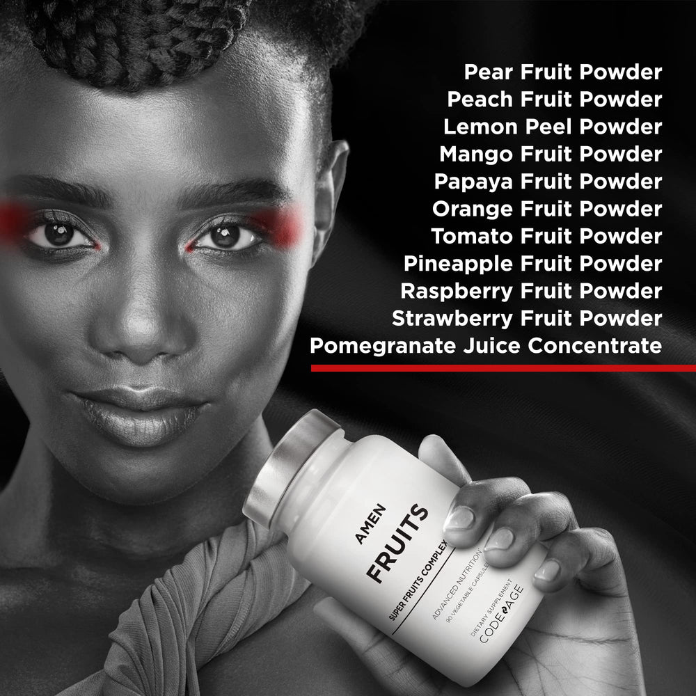 Amen Fruits veggies pairing image showing complementary greens for a balanced routine