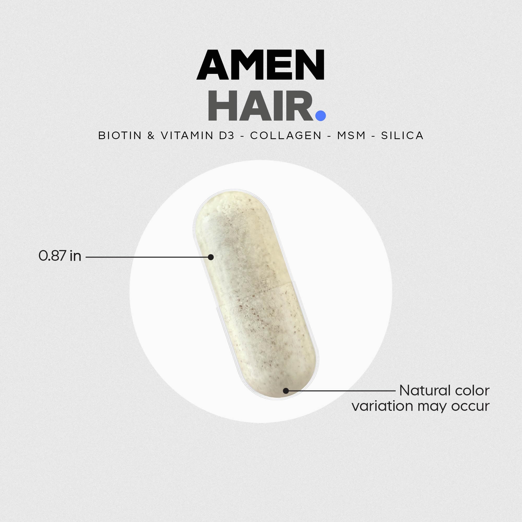 Amen Hair Vitamins NSF-certified seal signaling independent safety and quality