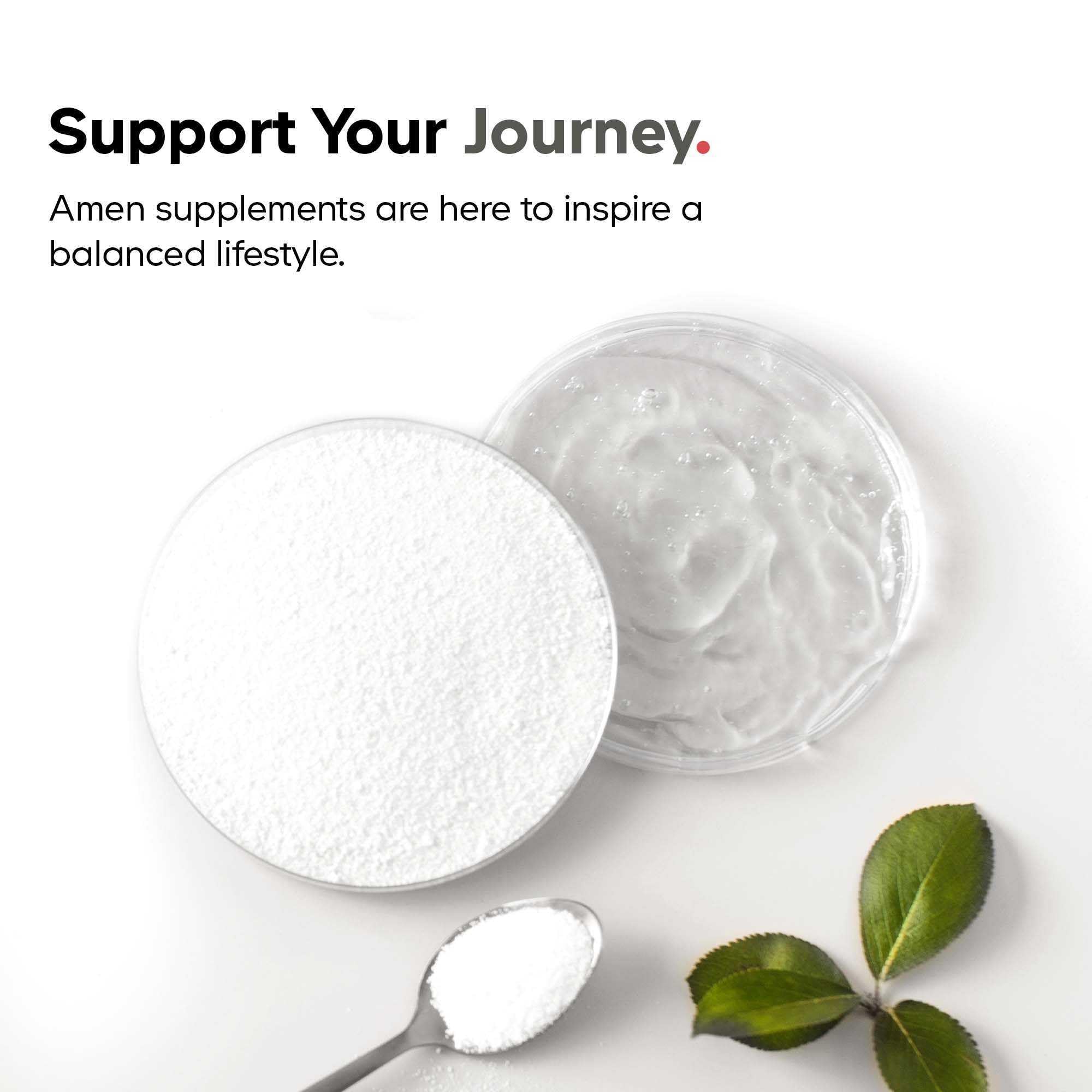 Amen Hair Vitamins zinc and biotin capsules underscoring essential nutrients