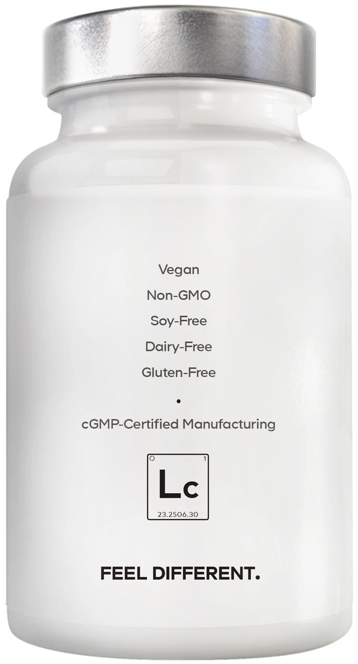Hand holding Amen Lithium Calm+ capsule for daily dosing.