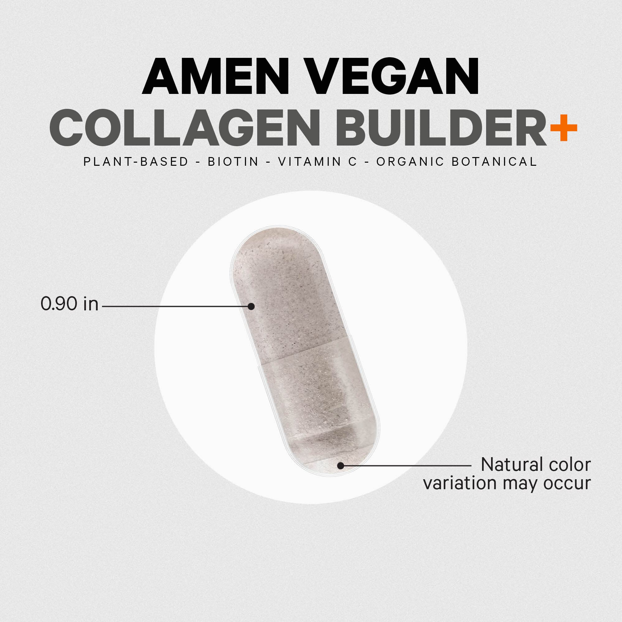 Amen Vegan Collagen Builder organic blueberry image emphasizes antioxidant-rich fruit mix.