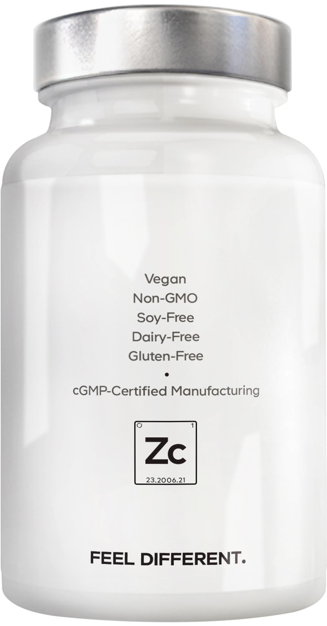 Gut-friendly probiotic icon beside Amen Zinc Copper Probiotics