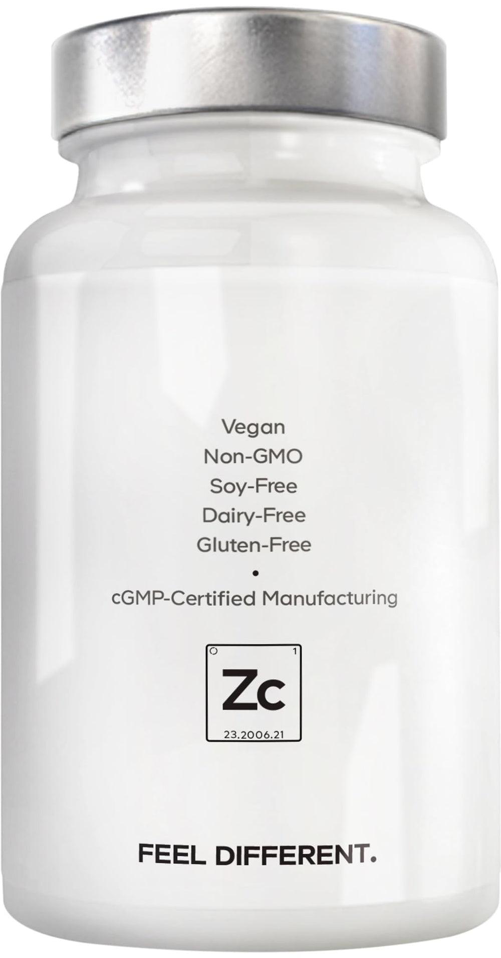 Gut-friendly probiotic icon beside Amen Zinc Copper Probiotics