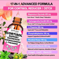 AMENQ hHEALTH cortisol liquid drops dropper ready for quick relaxation.