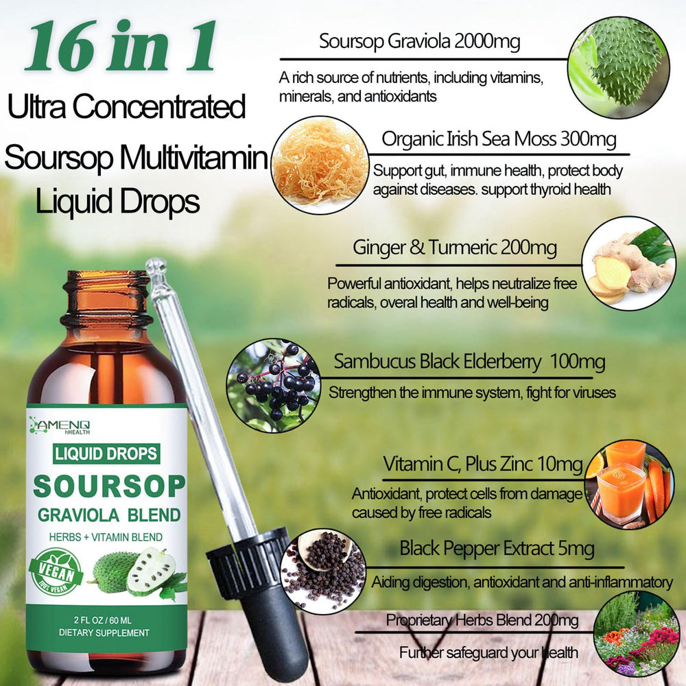 AMENQ hHEALTH Organic non-GMO label on bottle