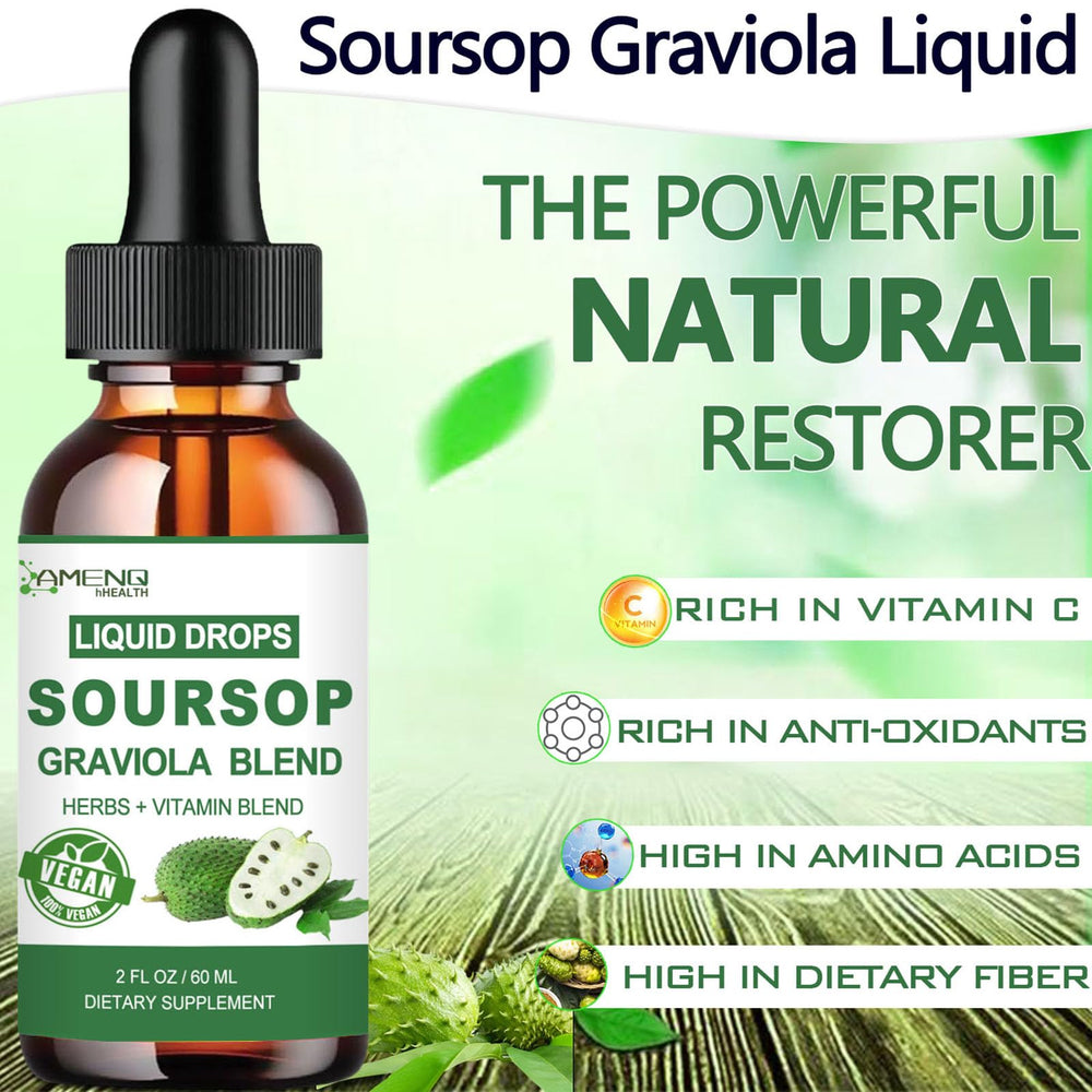 AMENQ hHEALTH Soursop drops with dropper for easy dosing