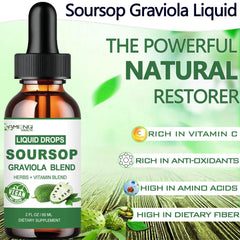 AMENQ hHEALTH Soursop drops with dropper for easy dosing
