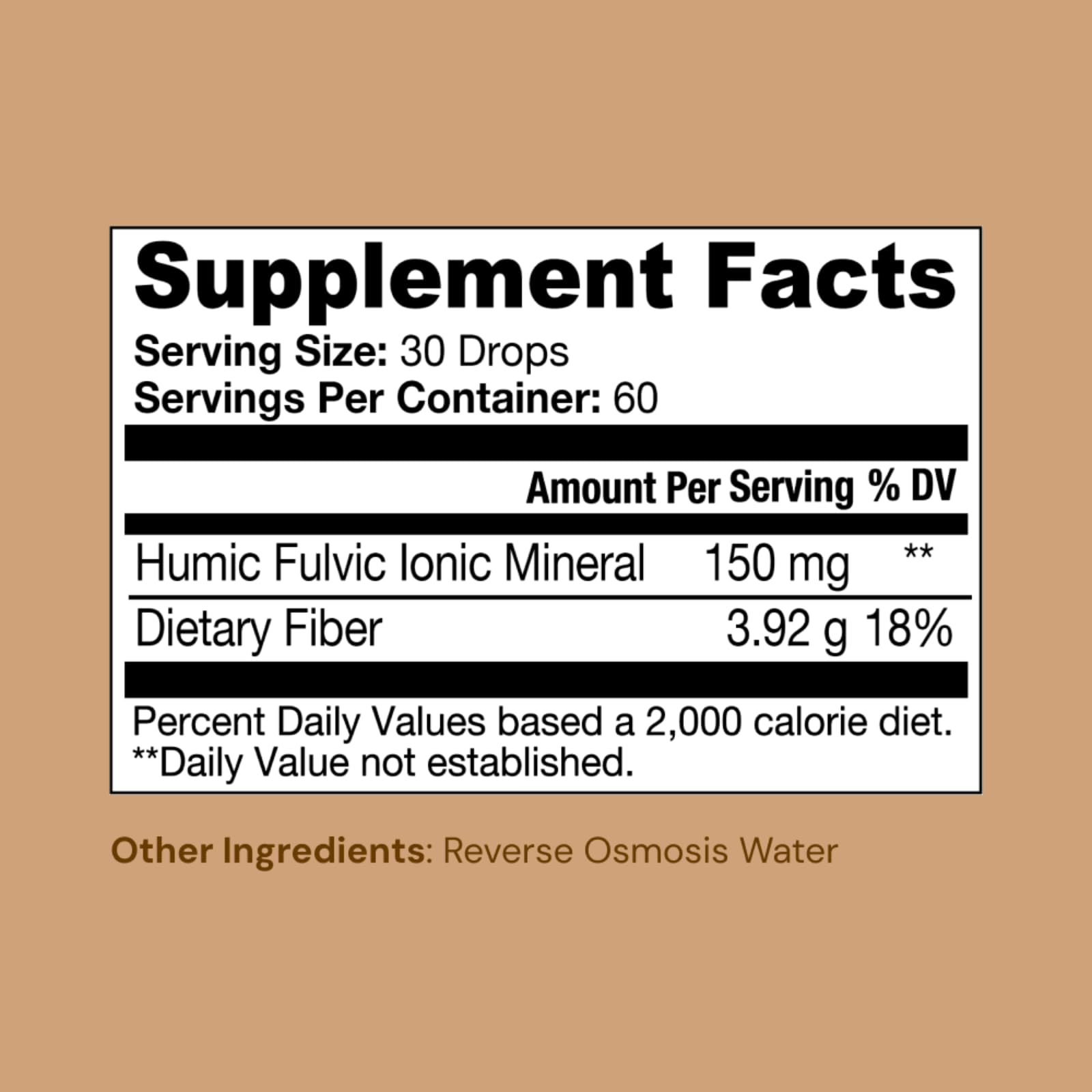 Ameo Life Humic & Fulvic Mineral Drops in a glass of water showing hydration use.