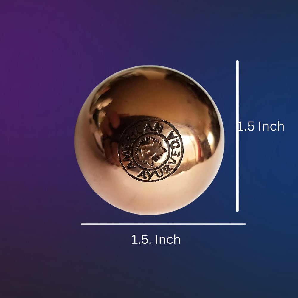 American Ayurveda copper ball charged water practice energizes beverages