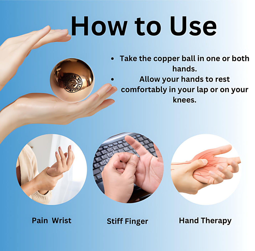 American Ayurveda copper ball supports dexterity and movement for athletes