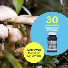 American BioSciences ImmPower bottle with label highlighting 500 mg AHCC