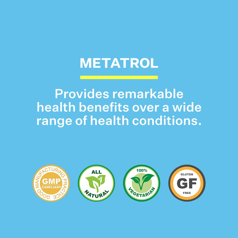 Made in USA stamp on Metatrol packaging emphasizing quality.