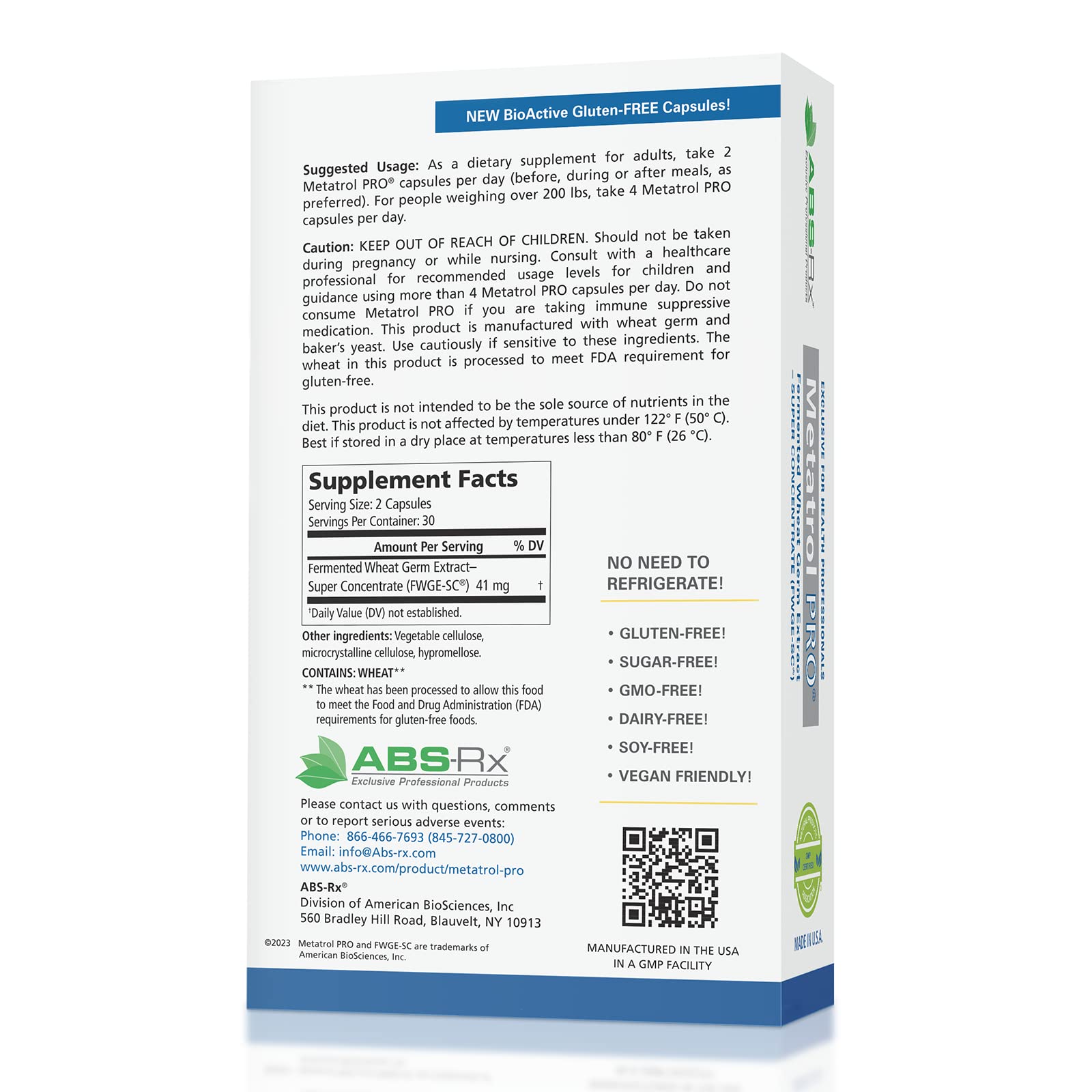 American BioSciences Metatrol PRO capsules offer easy daily use and potential immune process support.