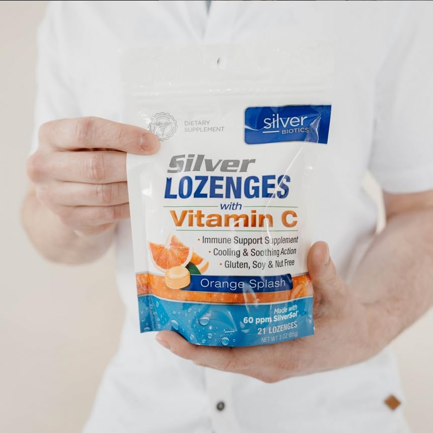 American Biotech Labs orange lozenges glow with vitamin C for a refreshing taste