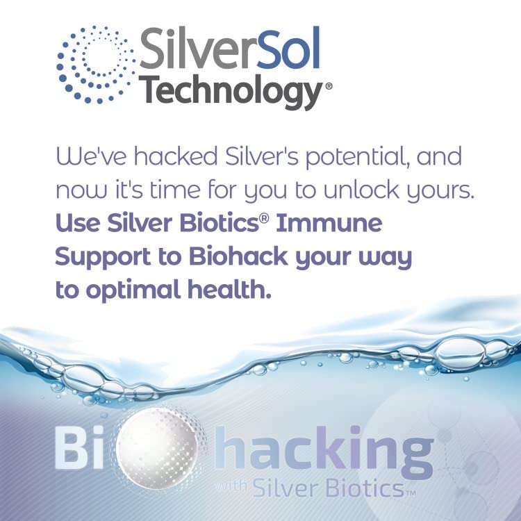Graphic illustrating SilverSol technology behind Silver Biotics.
