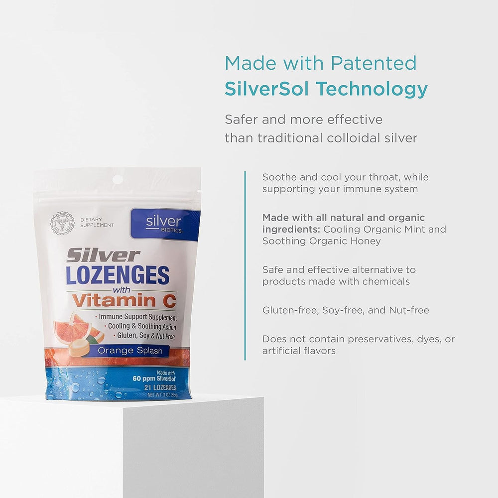 American Biotech Labs tilted pack with orange glow highlighting flavor and convenience