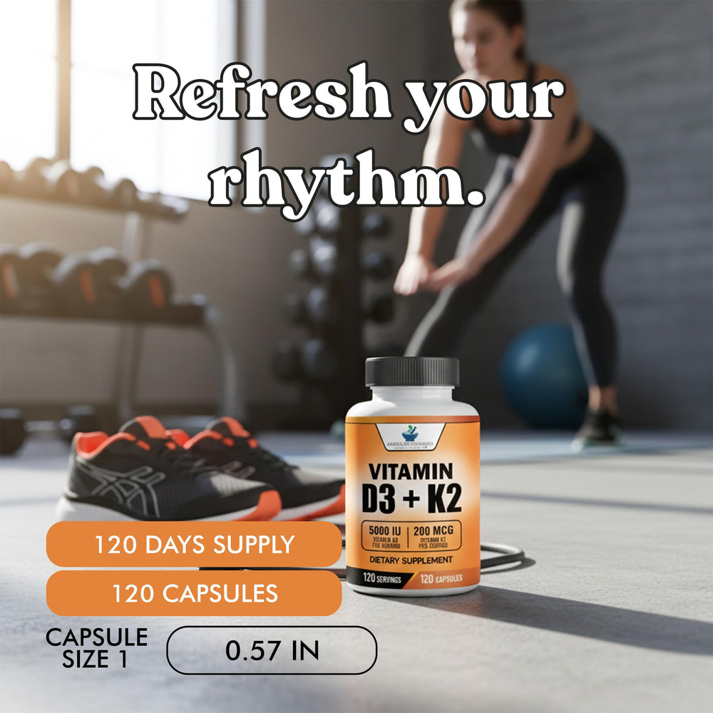 American Standard Supplements D3-K2 nutrition-facts close-up.