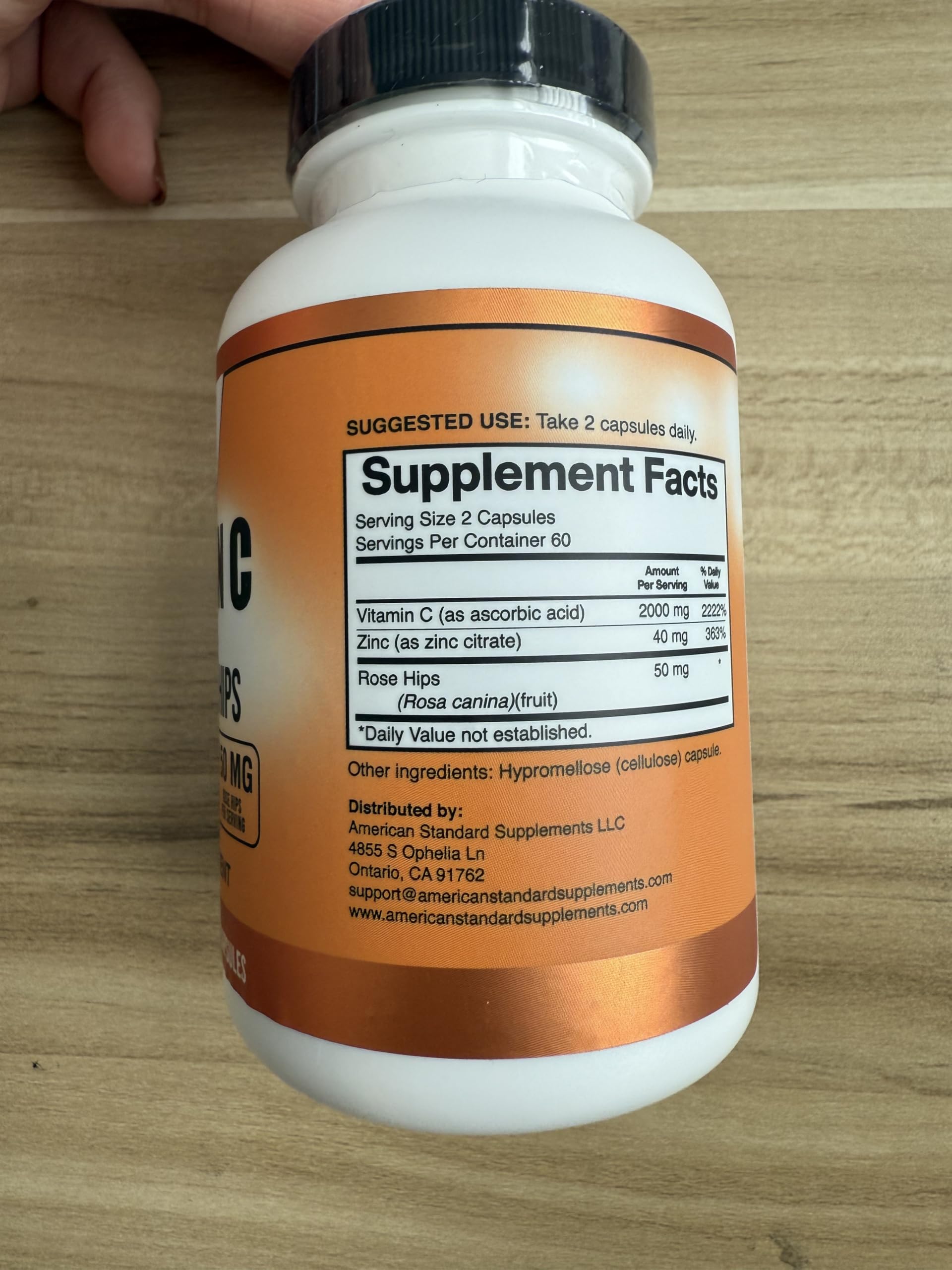American Standard Supplements capsule being taken as part of daily routine