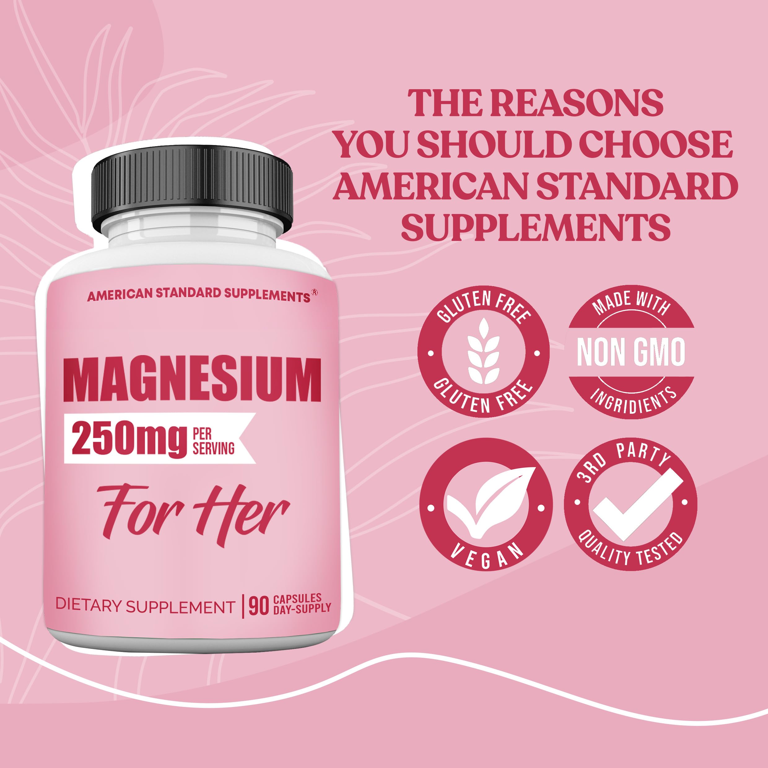 Usage tips card included with American Standard Magnesium Glycinate.