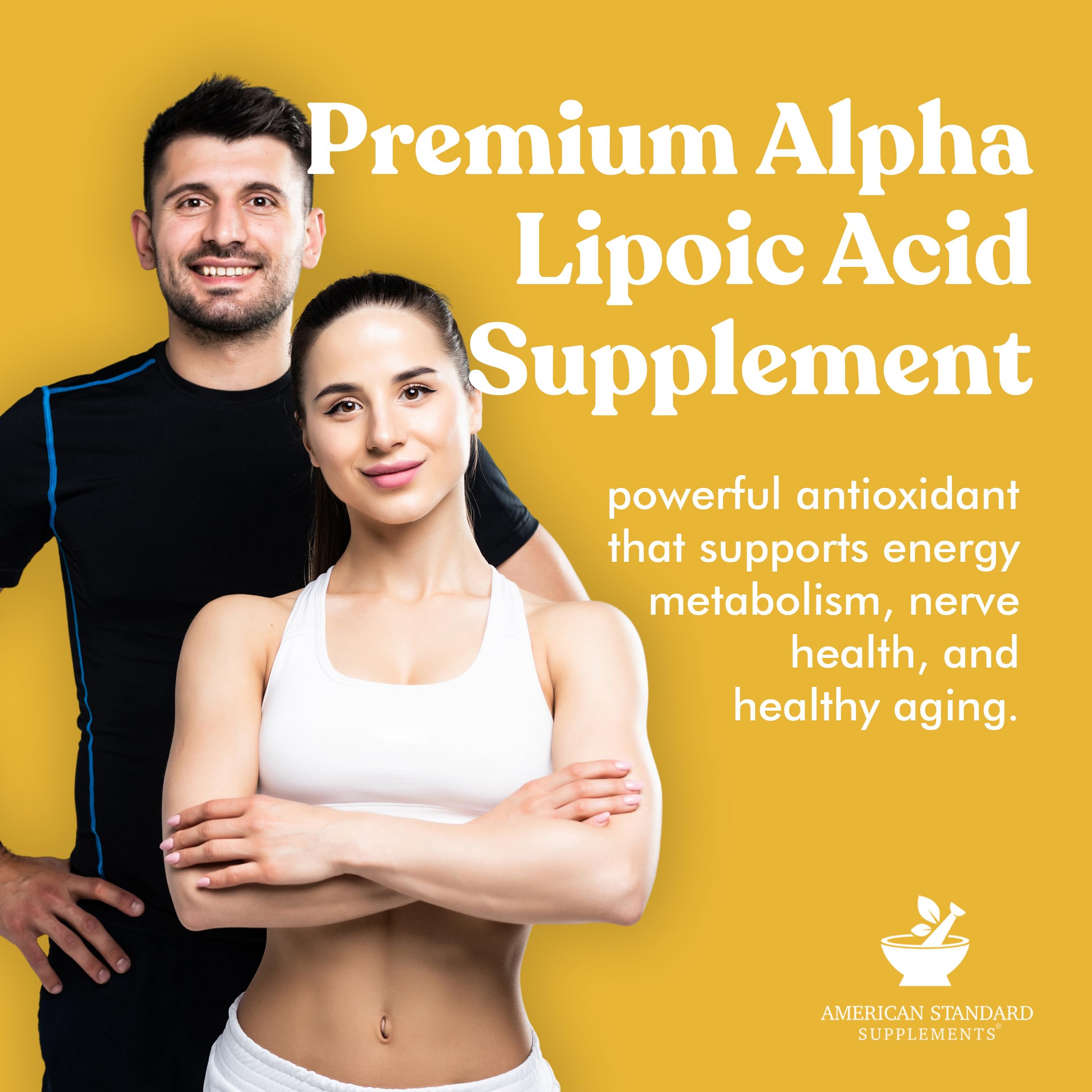 Purity testing seal on American Standard Alpha Lipoic Acid packaging