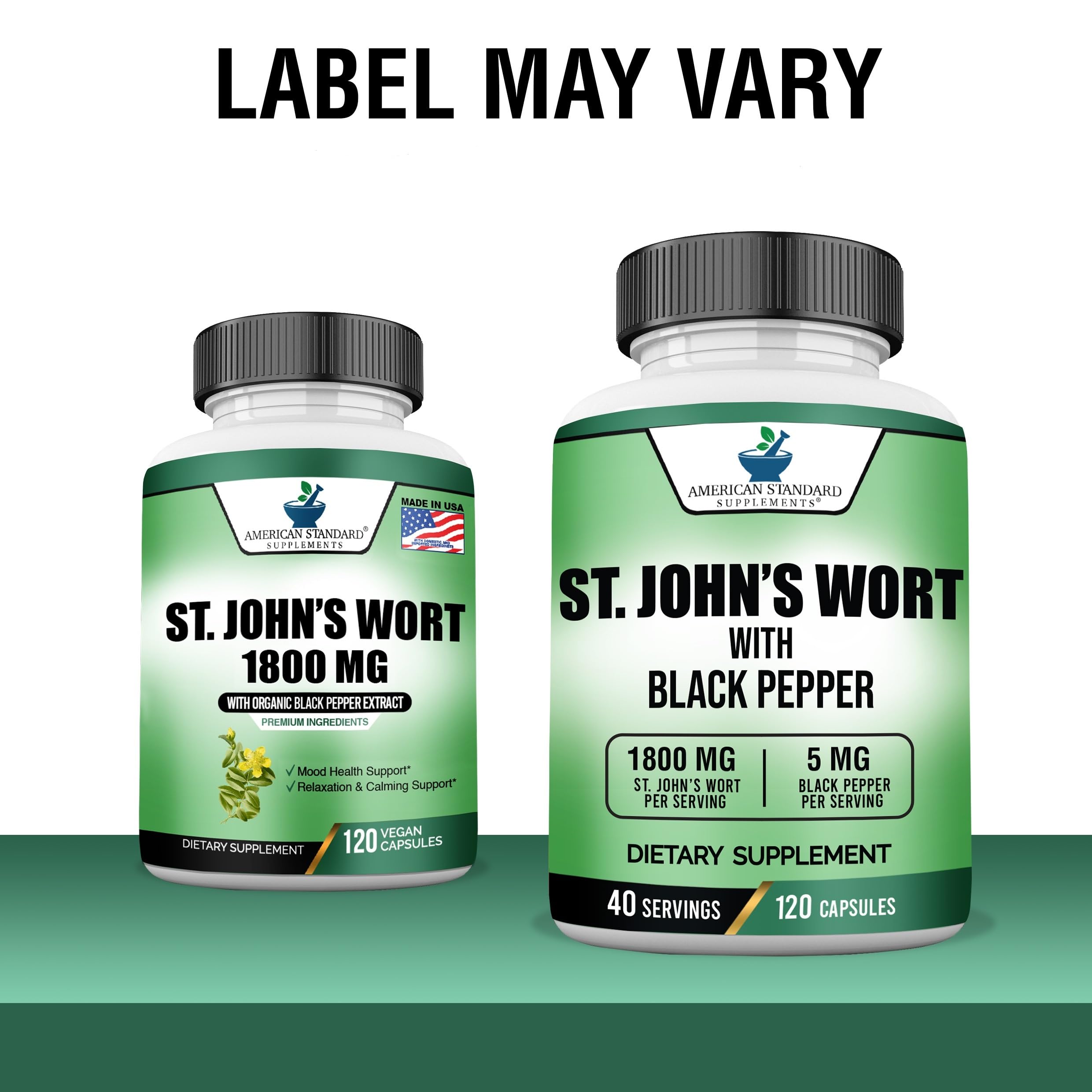 St John’s Wort with black pepper extract for absorption