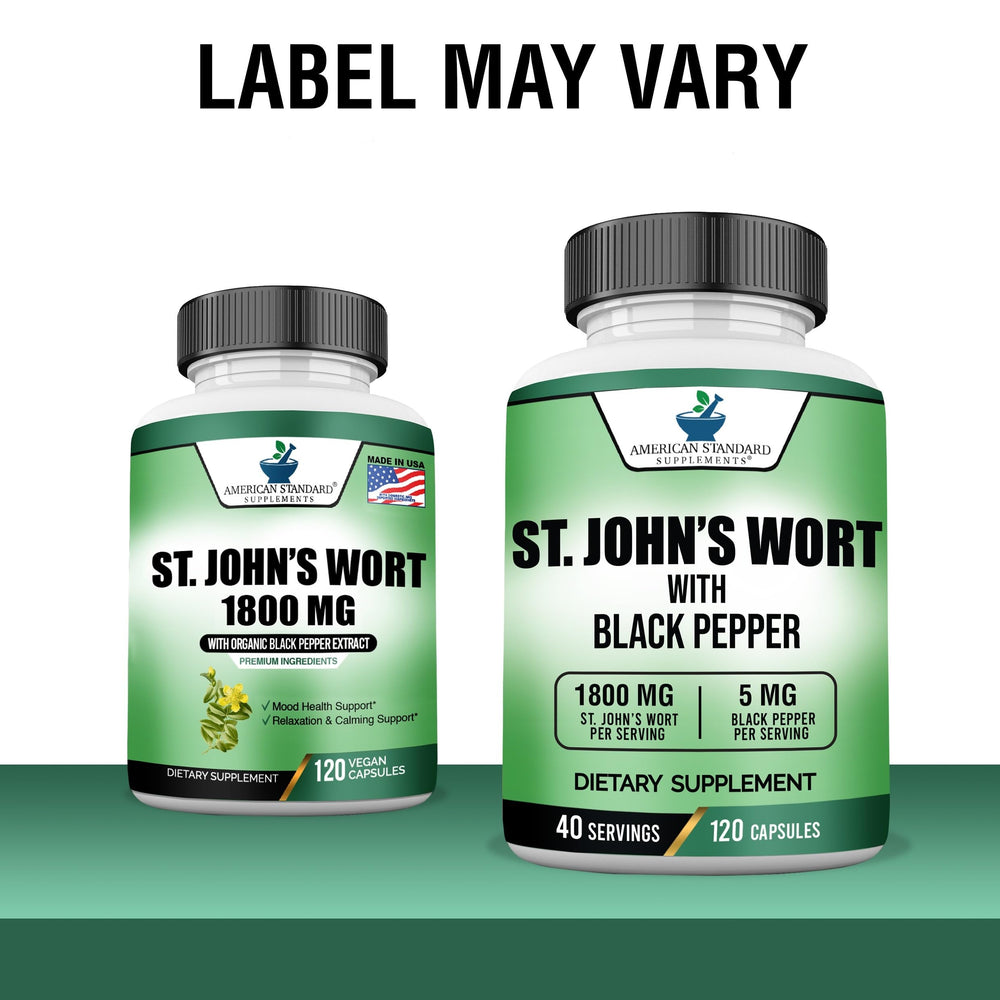 St John’s Wort with black pepper extract for absorption