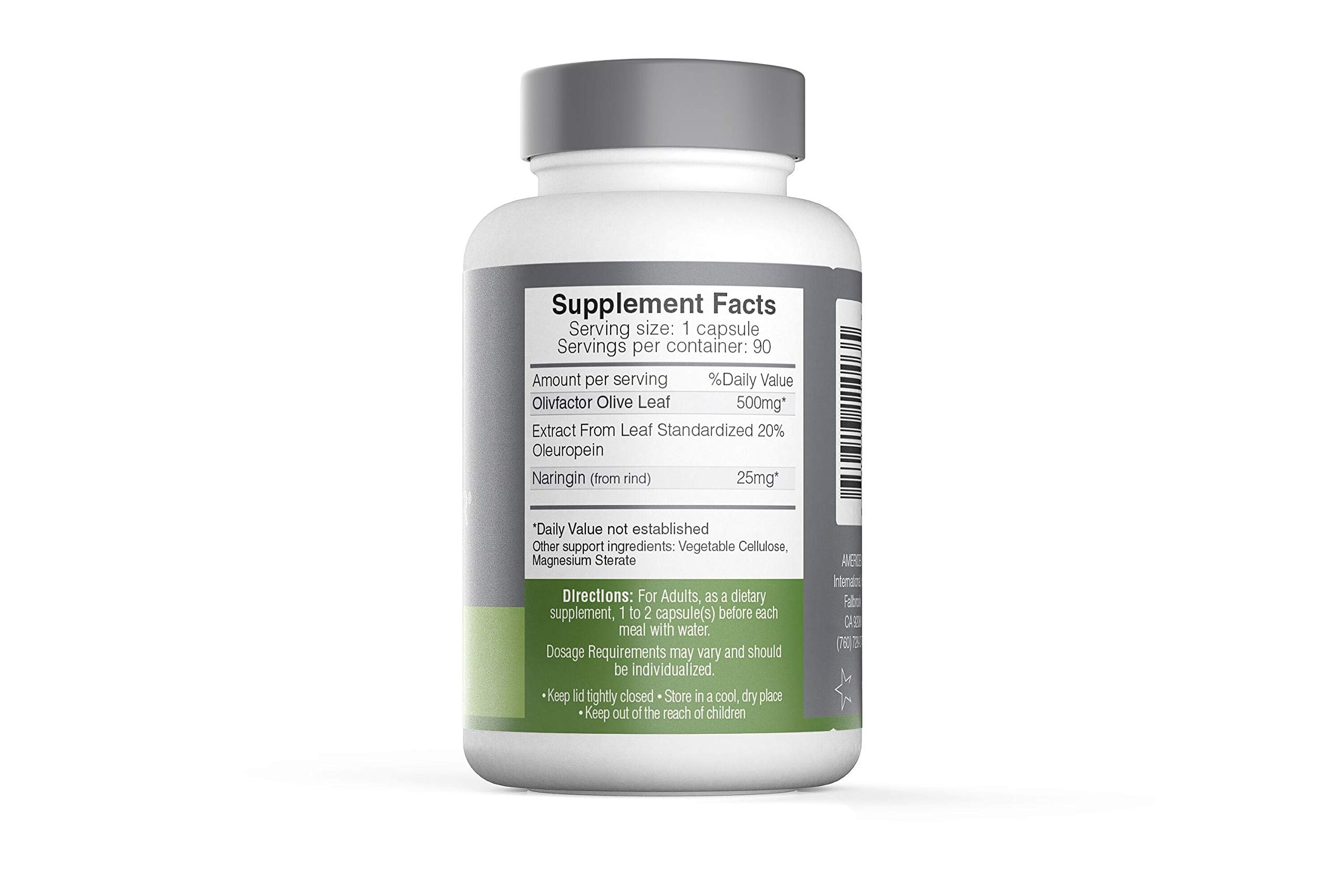 AMERIDEN OLIVFACTOR DNA-tested olive leaf extract showcased in a lab setting for quality assurance.