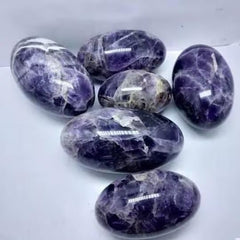 Large Amethyst Lingam 60–70mm polished for meditation and calm energy.