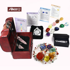 AMill therapy crystal tumbled stones for energy balance and focus.
