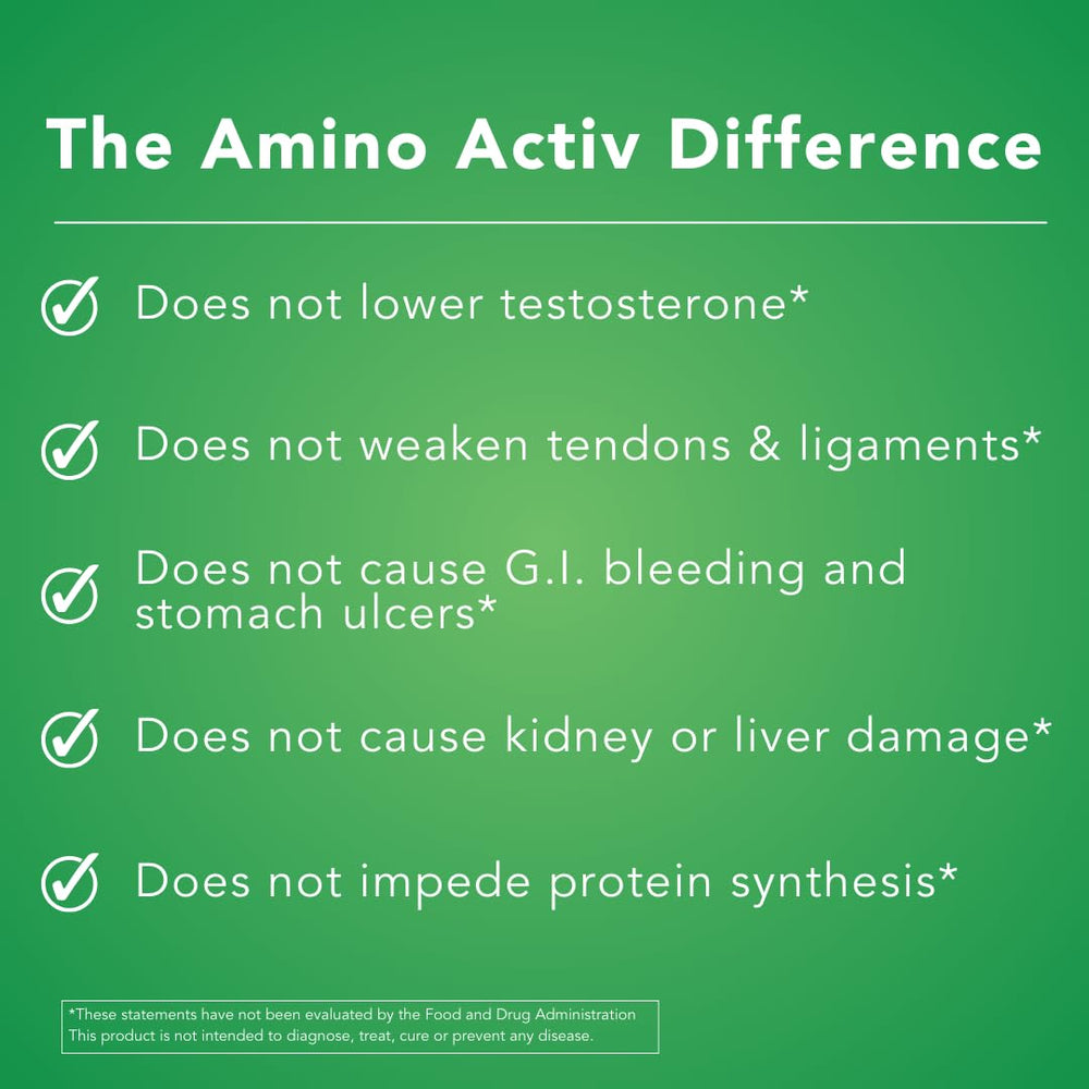 Amino Activ on the counter as sports nutrition.