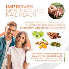 Amla Green spice blend with cinnamon, ginger, nutmeg, and cloves