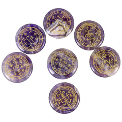 Amogeeli archangel sigil stones set for spiritual invocation and protection.