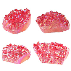 Amogeeli crystal geode tabletop display enhances any shelf or nightstand.