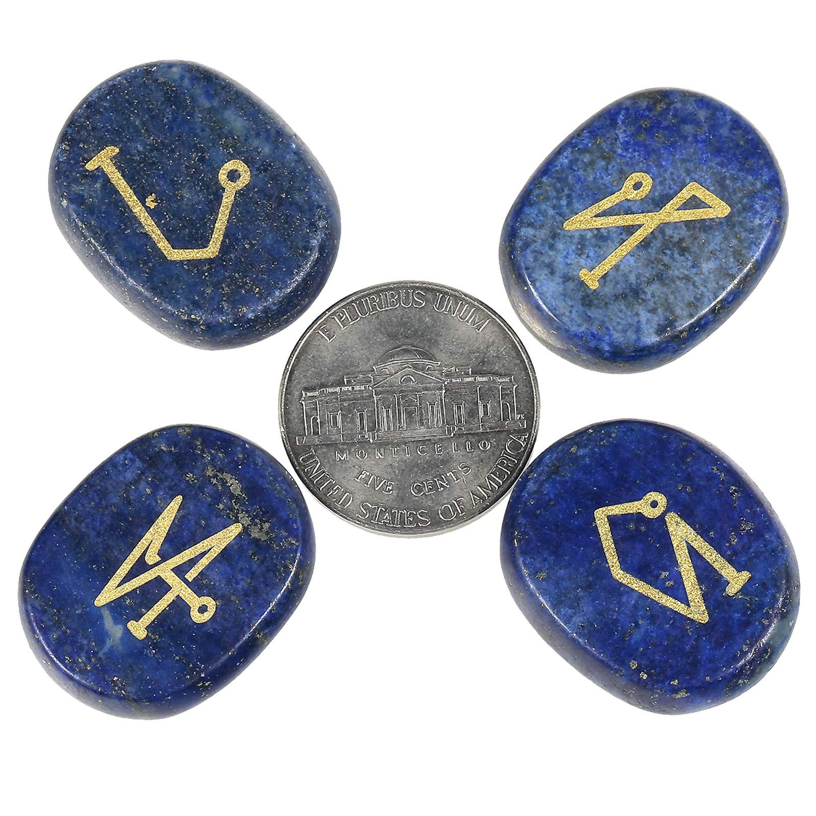Amogeeli Archangel symbol engraving with gold pigment enhances durability and appeal.
