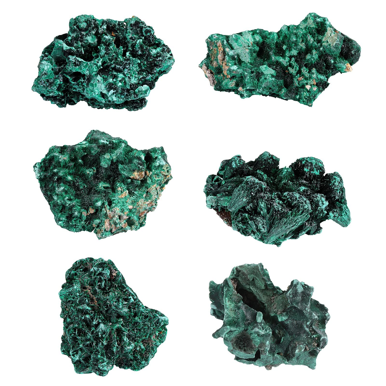 Amogeeli malachite cluster with gift pouch, a ready-made mindful gift
