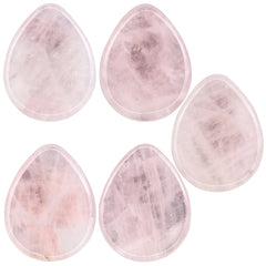 Amogeeli rose quartz meditation stone supports focus during Reiki sessions